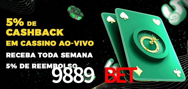 Promoções do cassino ao Vivo 9889 bet